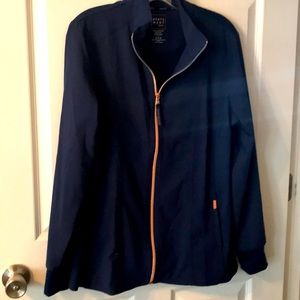 Jacket w/rose gold trim! stretchy and fitted!